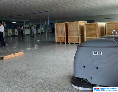 旭潔洗地機(jī)在手，車間廠房地面清潔我有